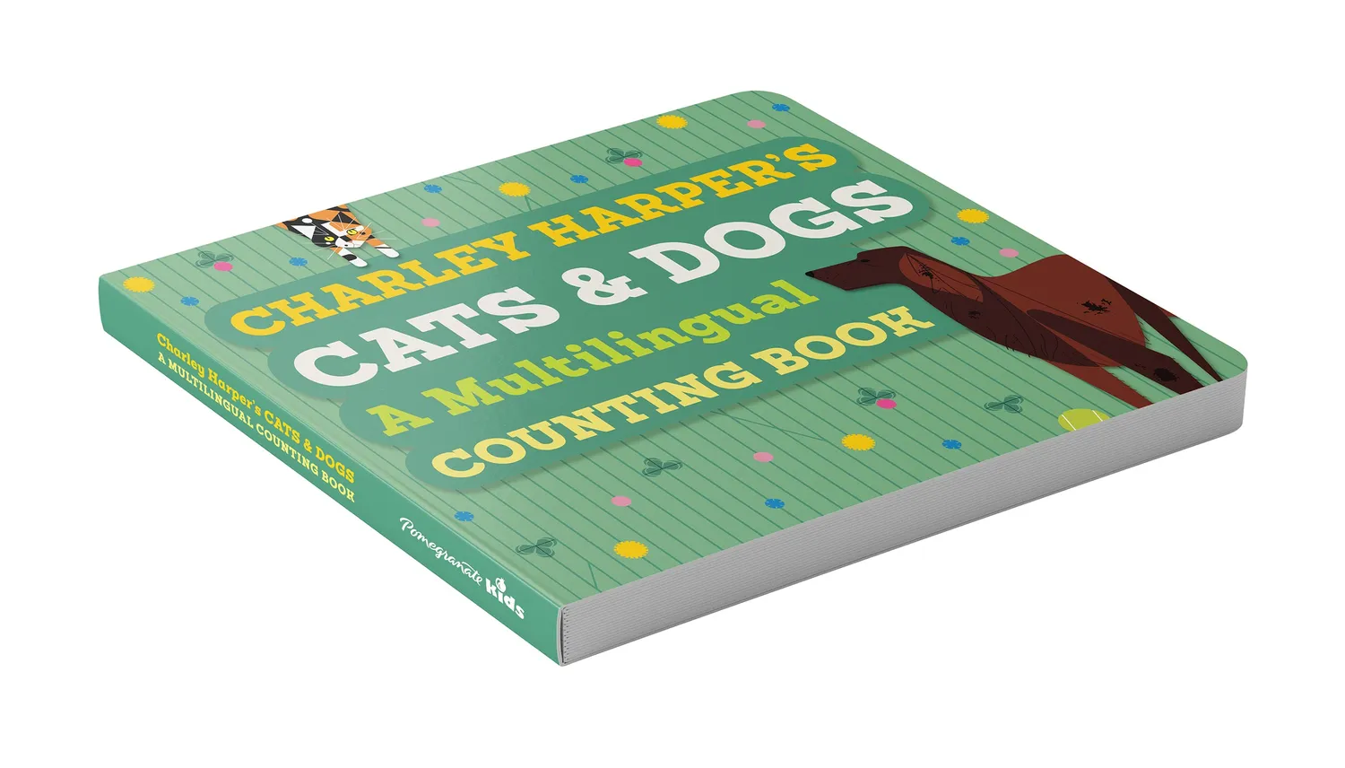 Charley Harper Cats and Dogs tællebog papbog flersproget
