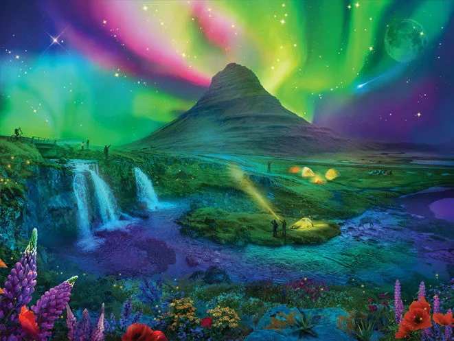 Buffalo Games Enchanted Aurora puslespil 1500 brikker nordlys