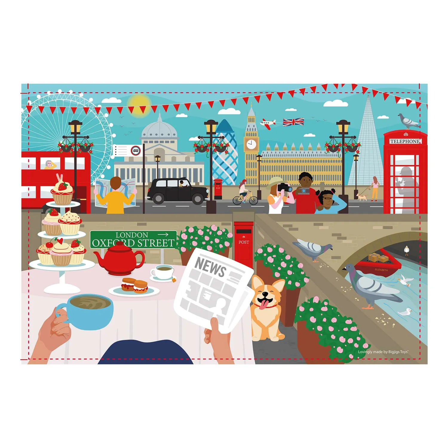 House of Puzzles London Life minipuslespil 150 brikker tube