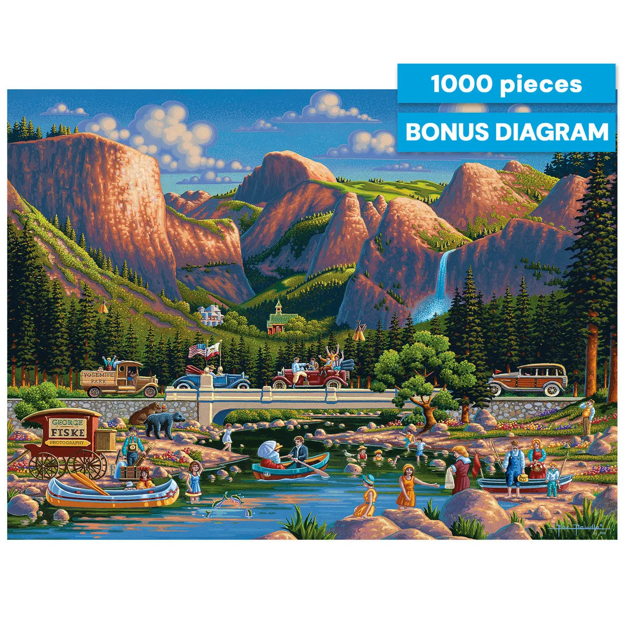 Buffalo Games Eric Dowdle Yosemite puslespil 1000 brikker folk-art