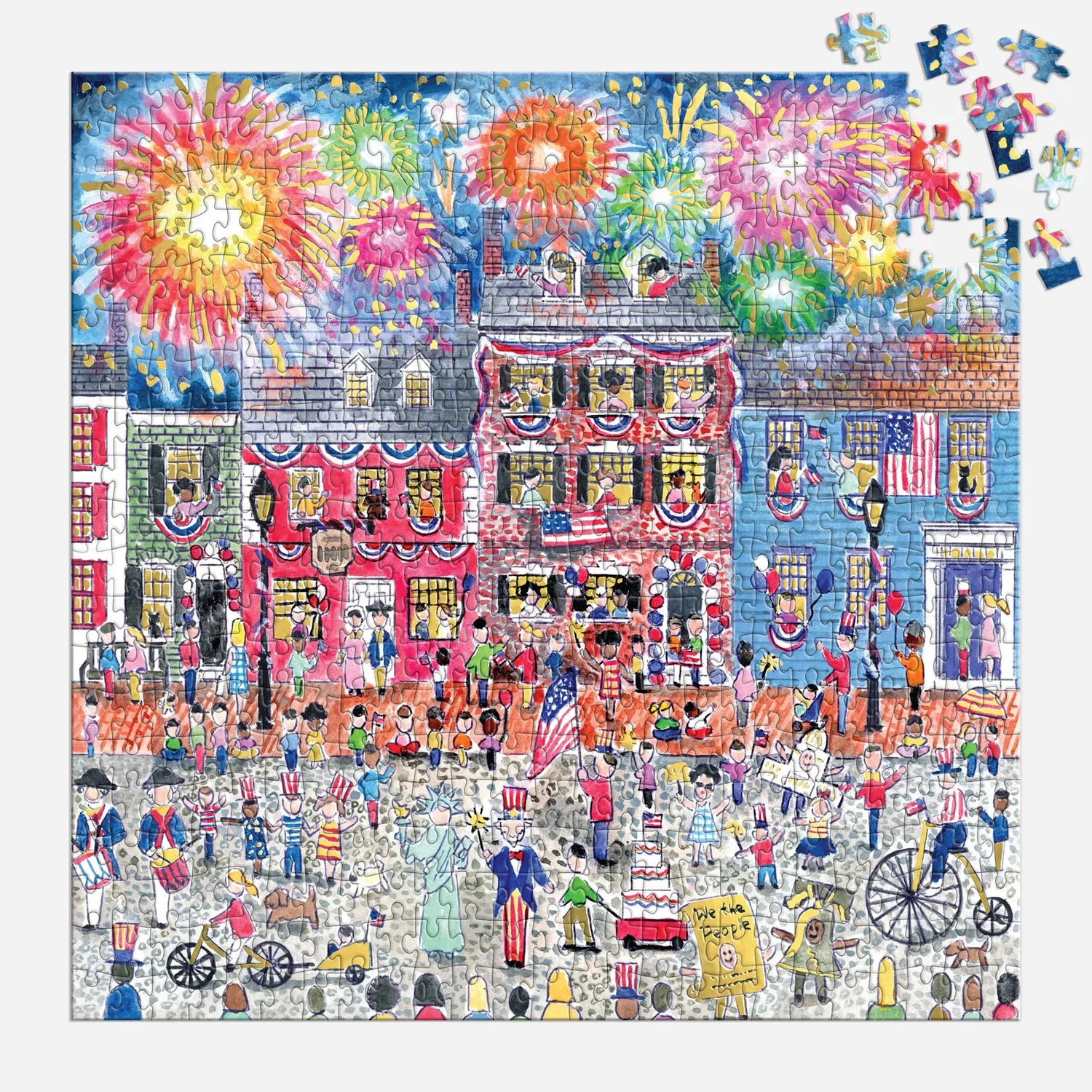 Good Puzzle Co. Michael Storrings Celebrate USA puslespil 500 folie