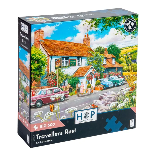 House of Puzzles Travellers Rest puslespil BIG 500 brikker pub