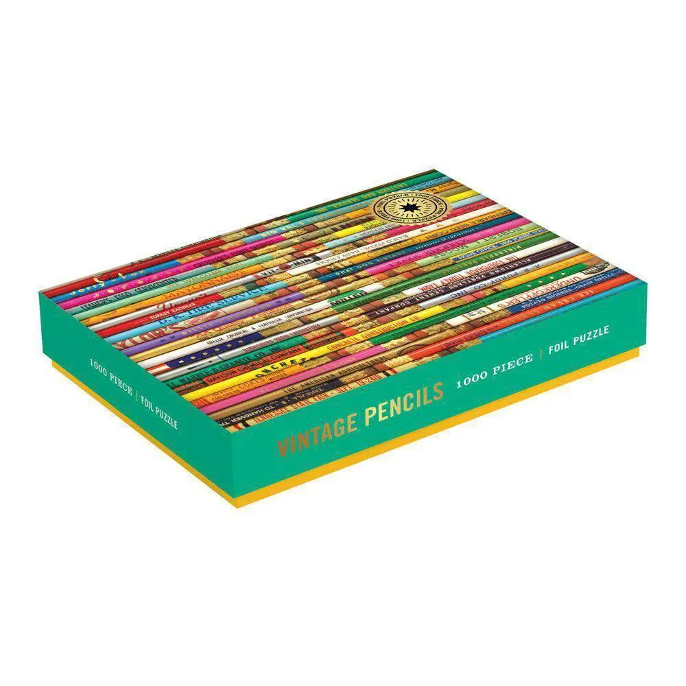 Galison Phat Dog Vintage Pencils 1000 puslespil folie 1000 brikker