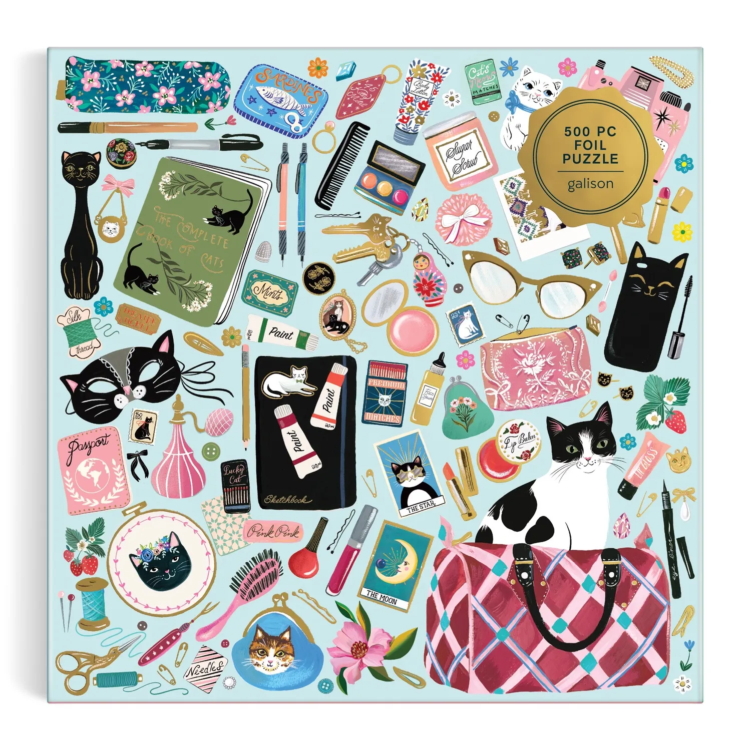 Good Puzzle Co. Purrfect Accessories puslespil 500 brikker folie katte