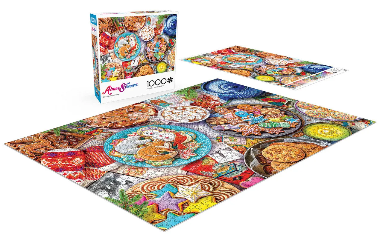Buffalo Games Aimee Stewart Cookies and Cocoa puslespil 1000 brikker jul