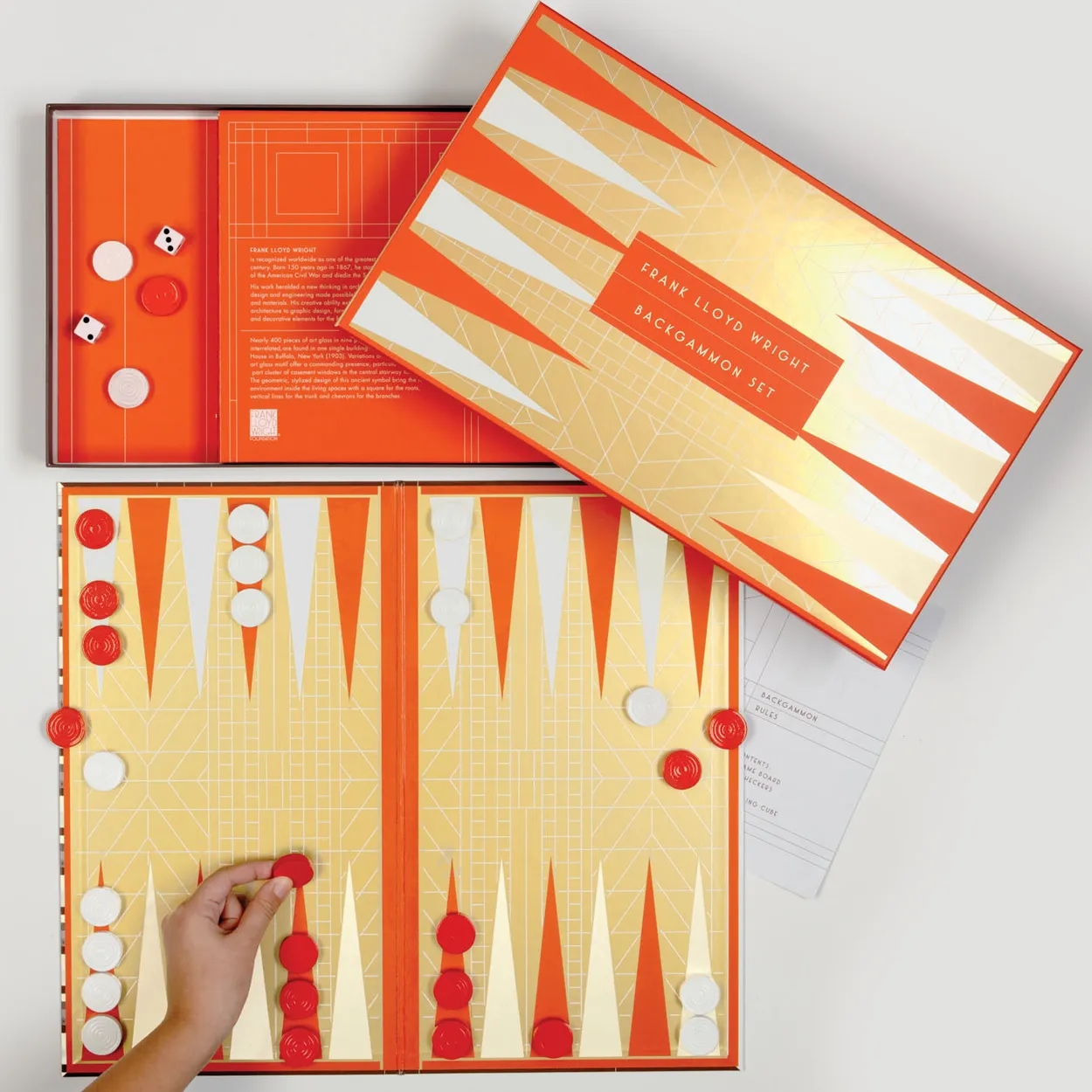 Good Puzzle Co. Wright Backgammon træspil klassisk design