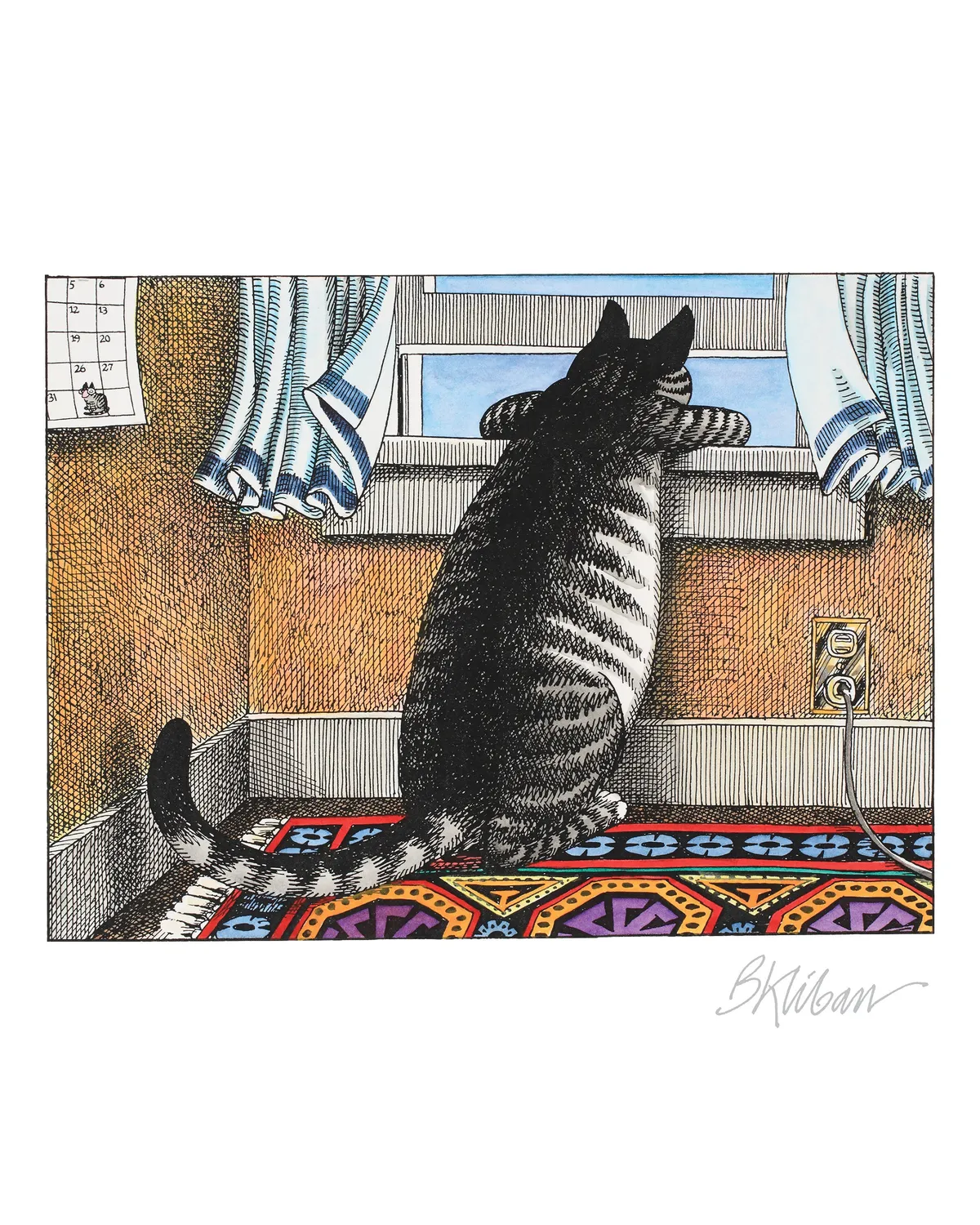 B. Kliban CatCalendar 2027 minivægkalender katte