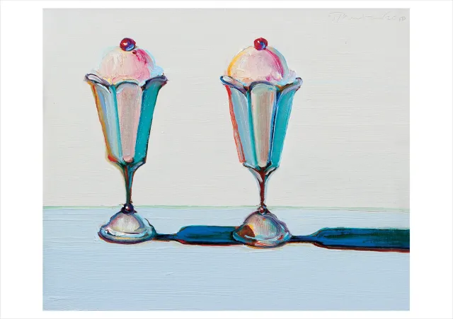 Pomegranate Wayne Thiebaud Tulip Sundaes kort blankt is