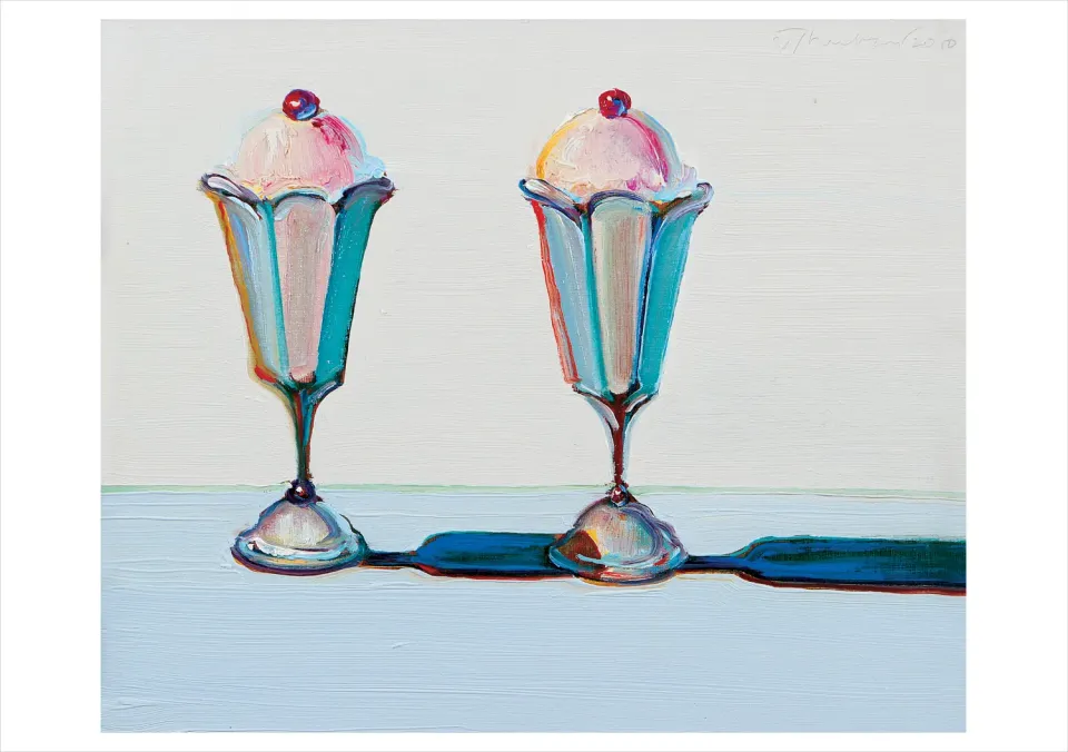 Pomegranate Wayne Thiebaud Tulip Sundaes kort blankt is