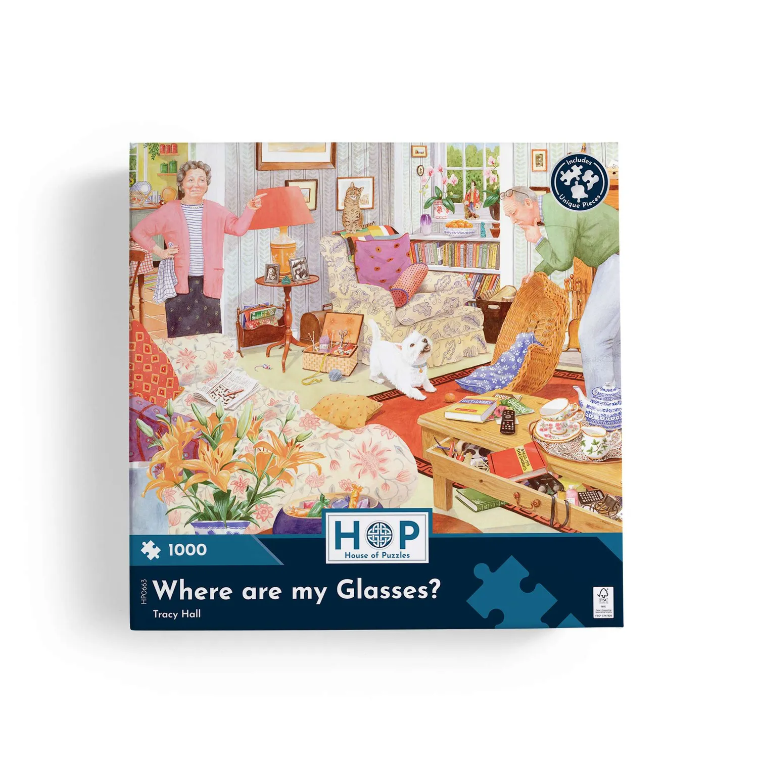 House of Puzzles Where Are My Glasses puslespil 1000 brikker