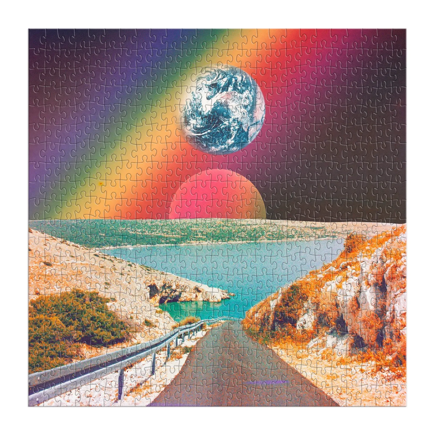 Galison Nidera Cosmic Rainbow puslespil 500 brikker regnbue