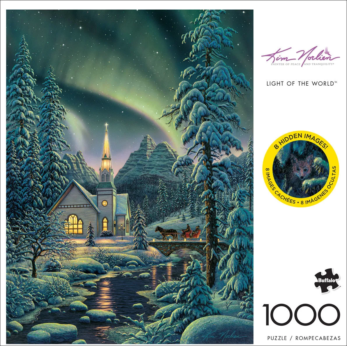 Buffalo Games Kim Norlien Light of the World puslespil 1000 brikker vinter