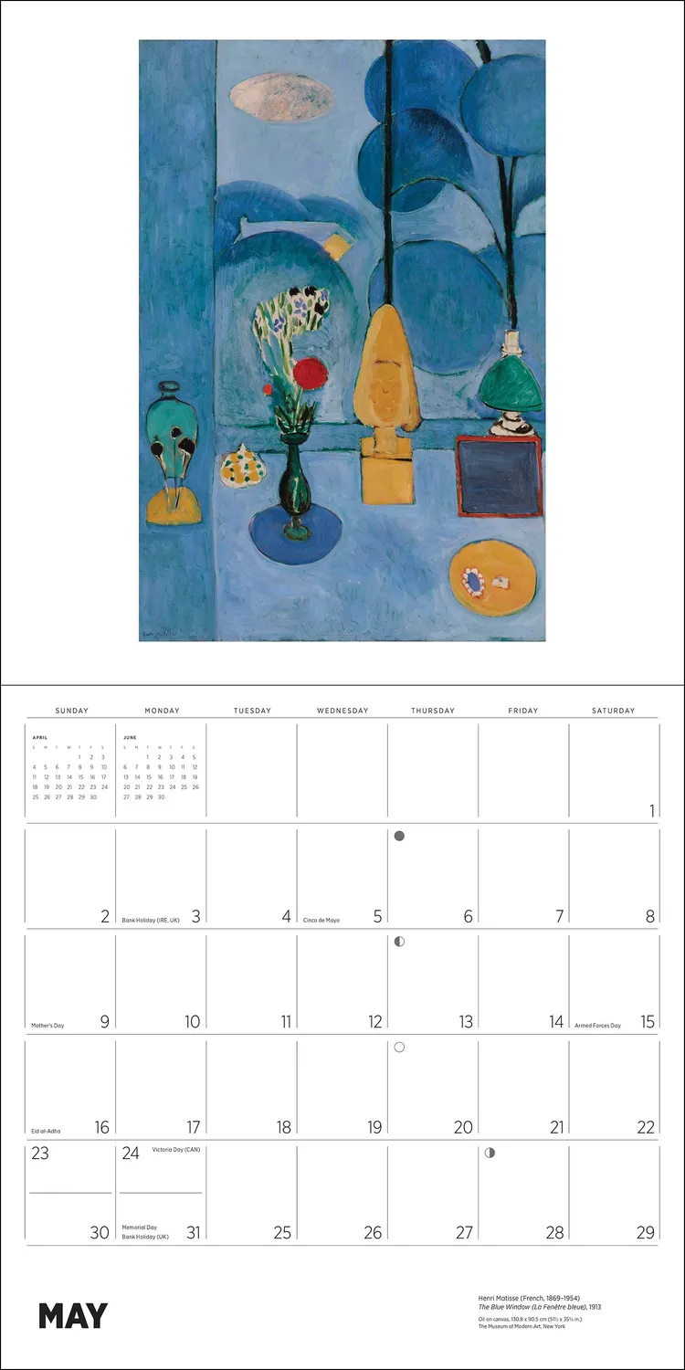 Pomegranate Henri Matisse 2027 vægkalender kunst