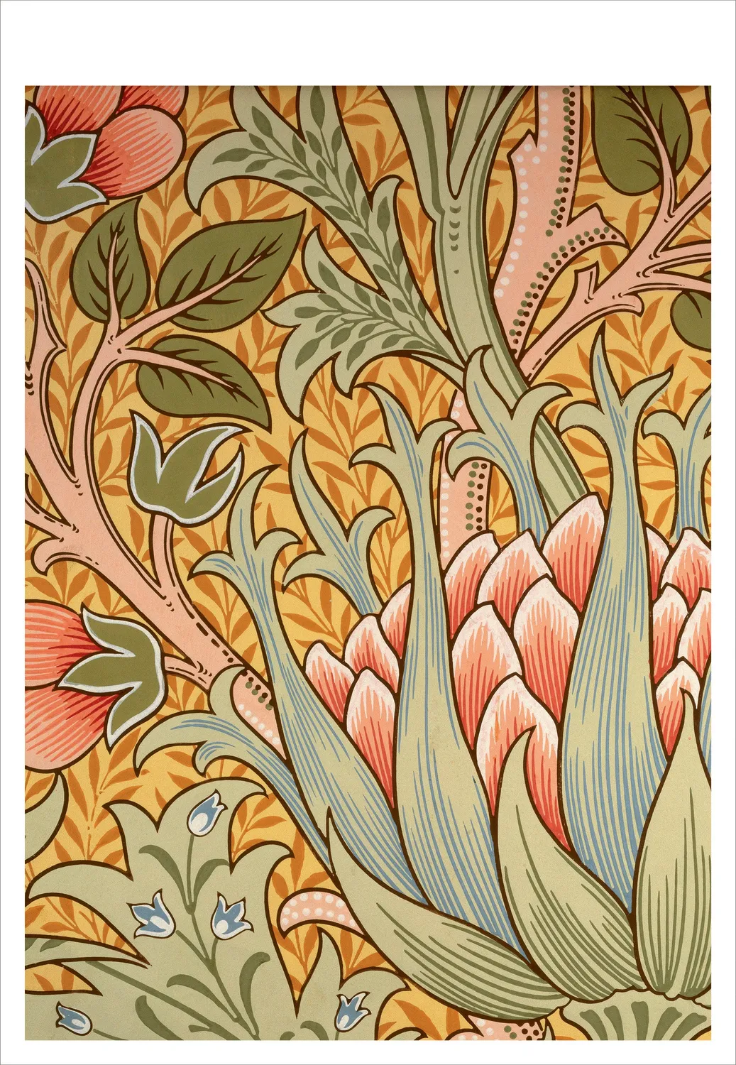 Pomegranate William Morris Arts and Crafts postkortbog 30 kort