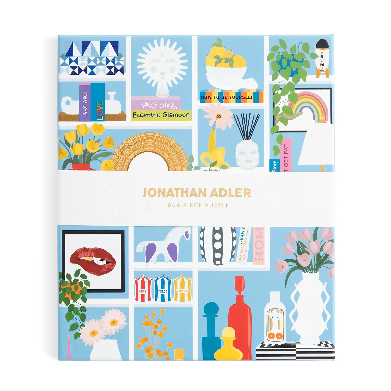 Jonathan Adler Shelfie puslespil 1000 brikker stuehylde