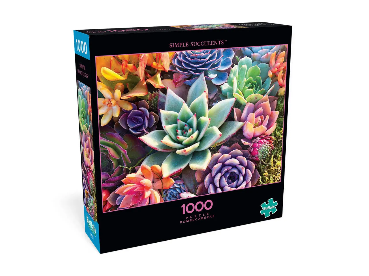 Buffalo Games Simple Succulent puslespil 1000 brikker blomst