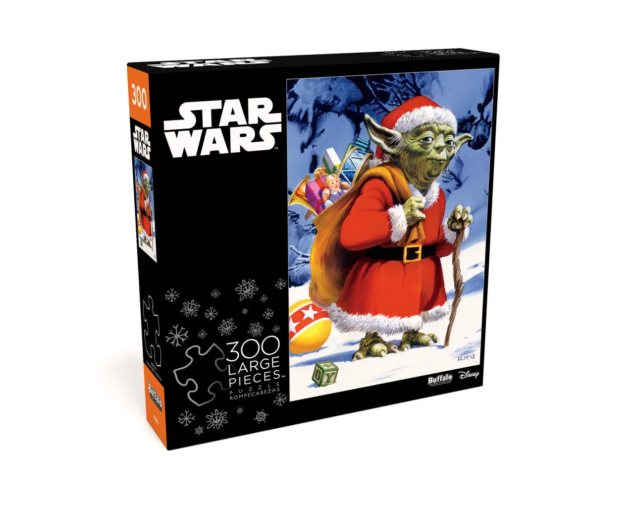 Buffalo Games Holiday Yoda puslespil 300 store brikker Star Wars jul