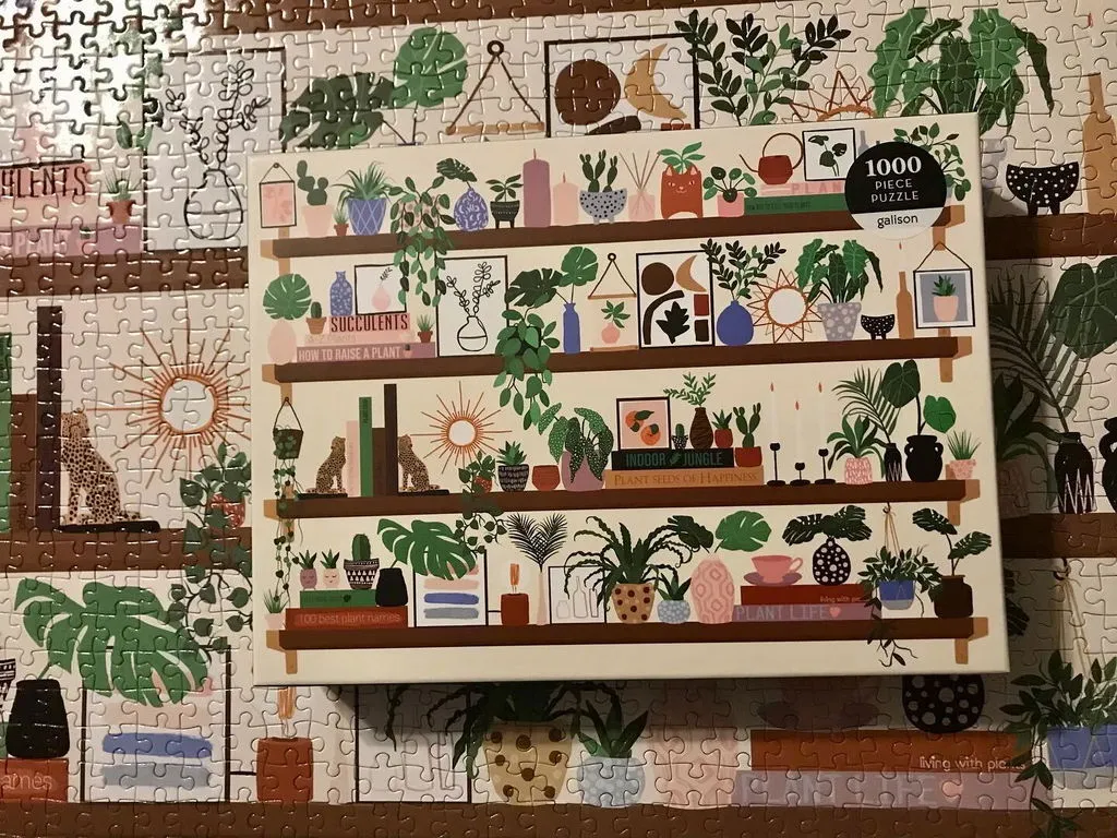 Good Puzzle Co. Plant Shelfie puslespil 1000 brikker planter