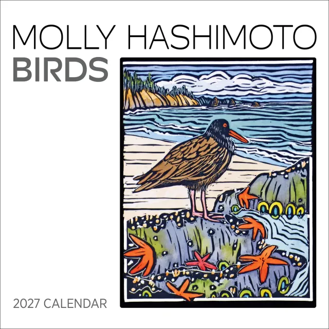 Pomegranate Molly Hashimoto Birds vægkalender 2027 fugle