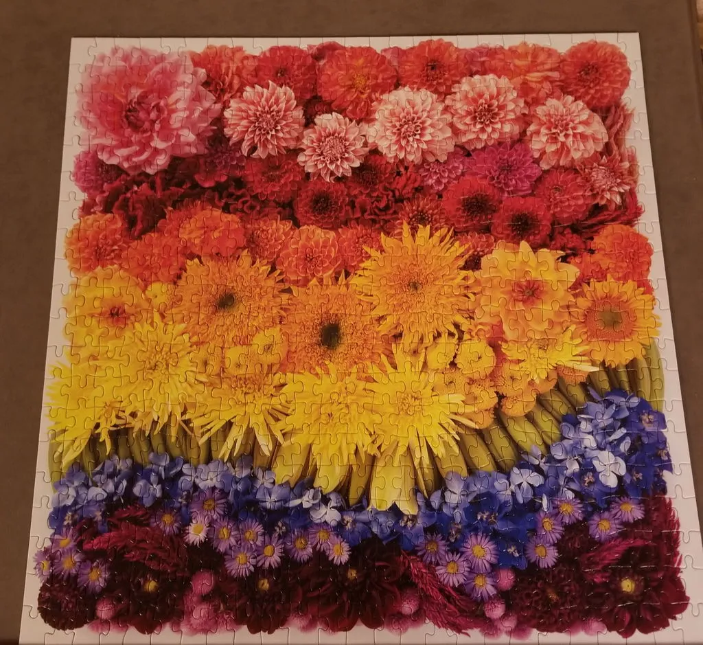 Good Puzzle Co. Rainbow Summer Flowers puslespil 500 brikker blomster