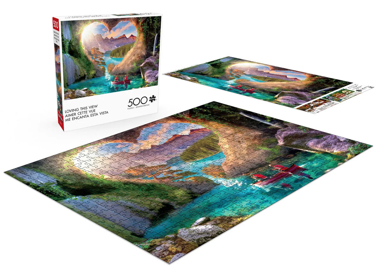 Buffalo Games Americana View puslespil 500 brikker kano