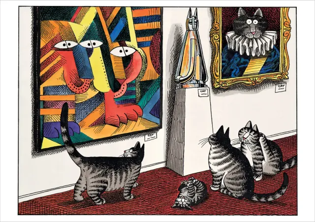 Pomegranate B. Kliban Cats kort katte humor enkeltkort