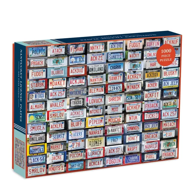 Good Puzzle Co. Nantucket License Plates puslespil 1000 brikker