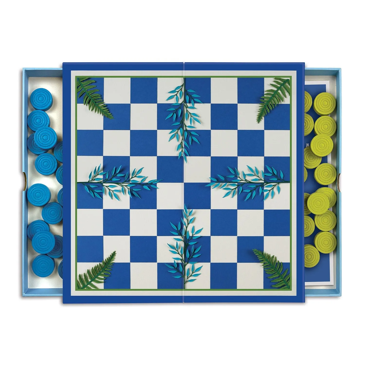 Galison Botanica rejsespil 2-i-1 backgammon dam