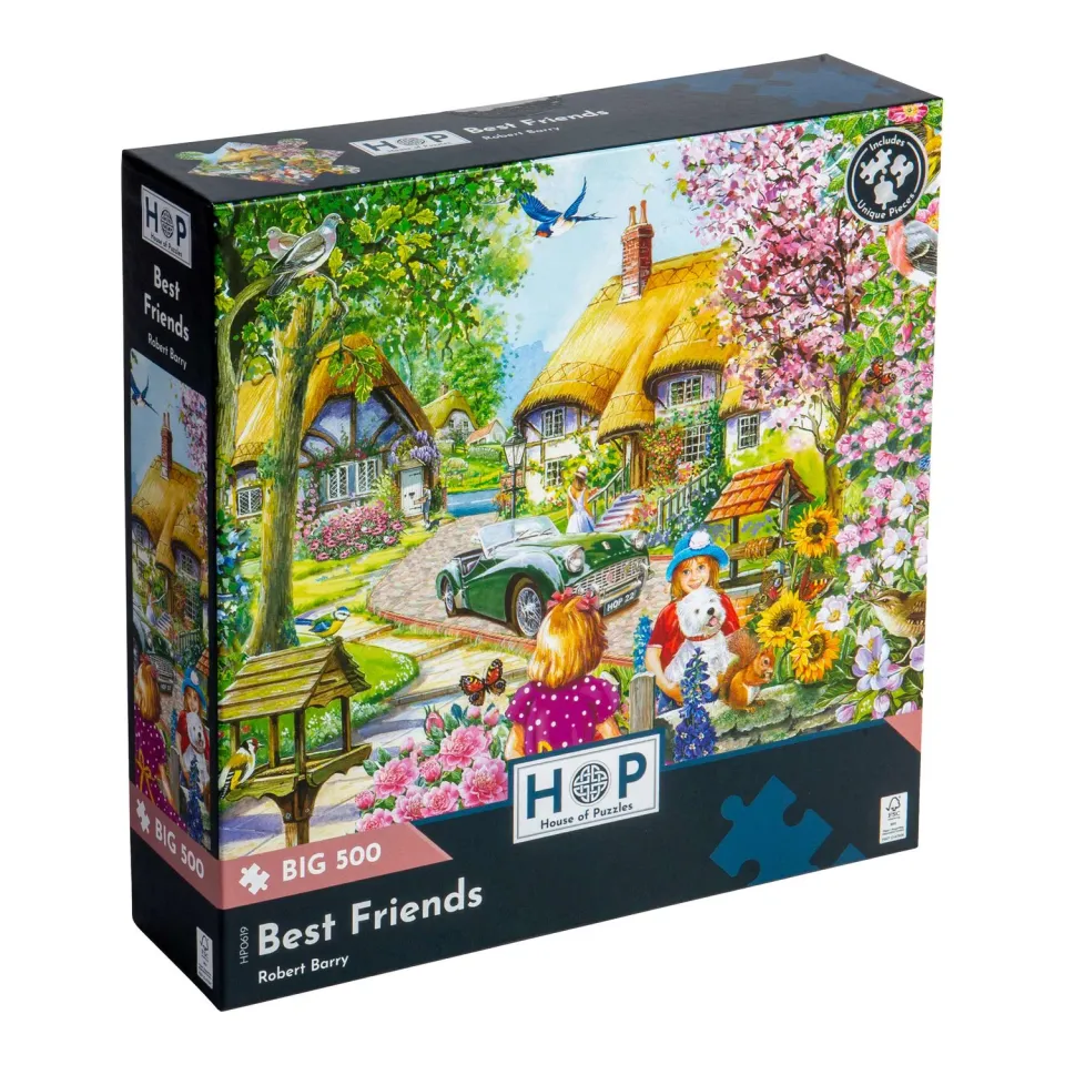 House of Puzzle Best Friends BIG 500 puslespil 500 brikker store