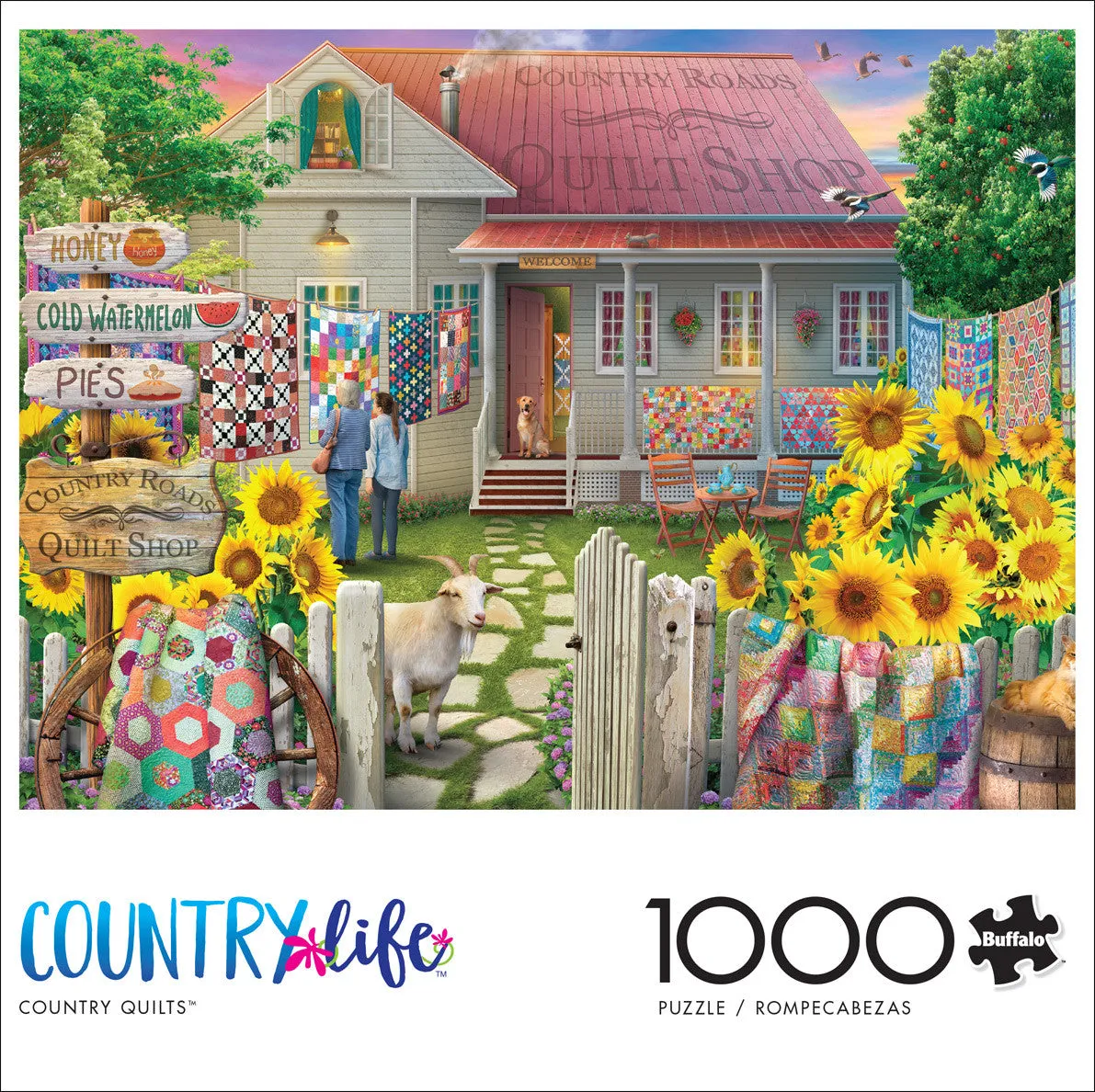 Buffalo Games Country Life Country Quilts puslespil 1000 brikker