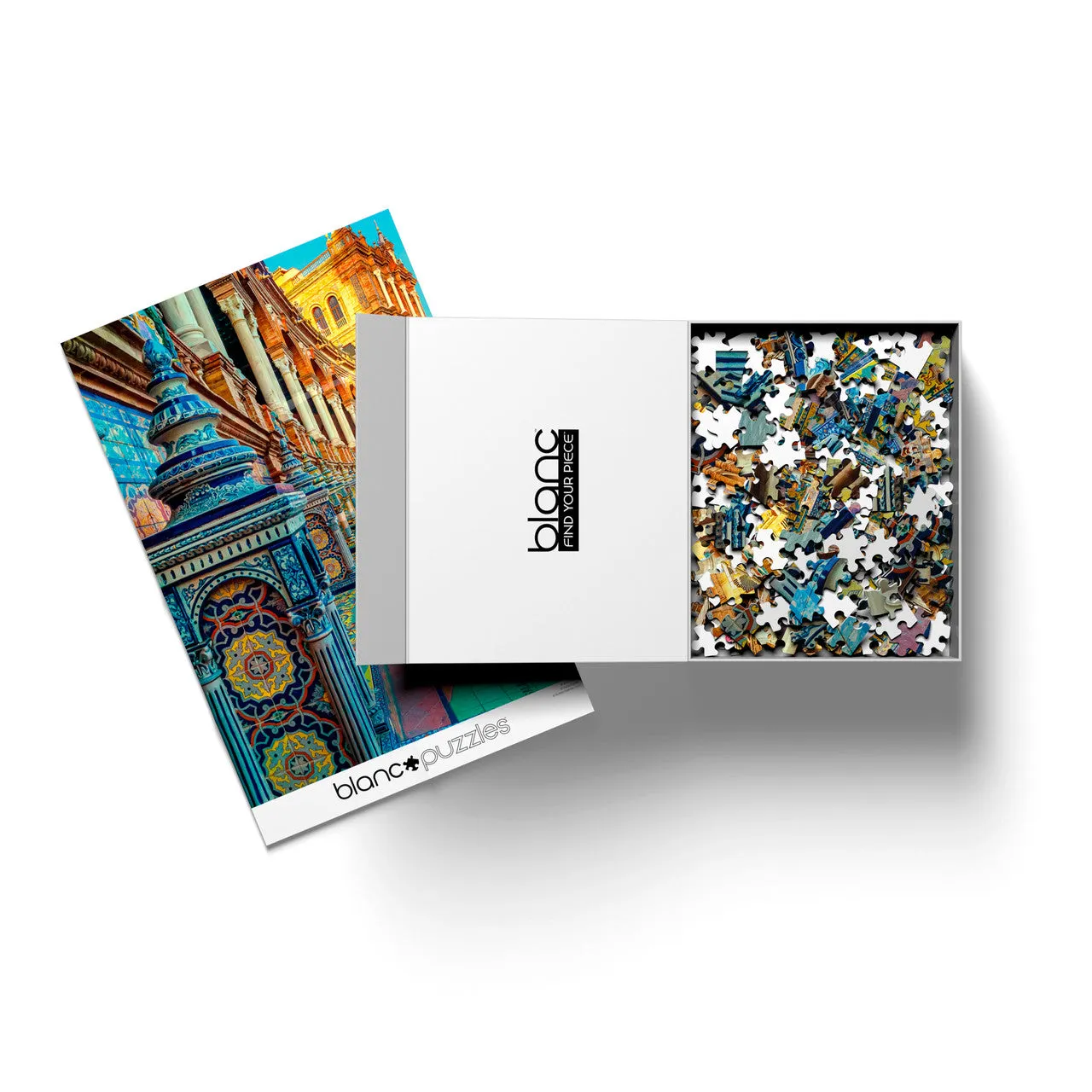 Buffalo Games Blanc Spanish Tiles puslespil 500 brikker fliser