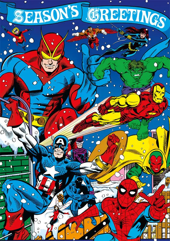Buffalo Games Marvel Avengers jul puslespil 500 brikker Season