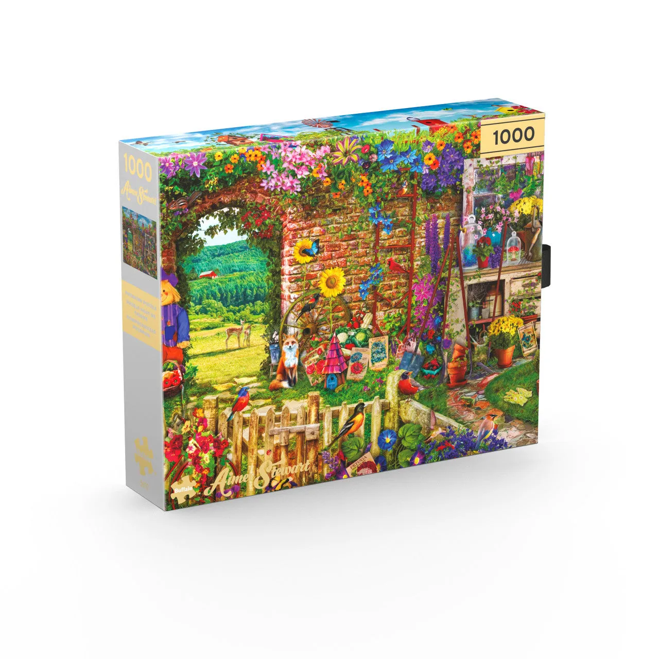 Buffalo Games Buffalo Gold Garden Gate 1000 puslespil havemotiv