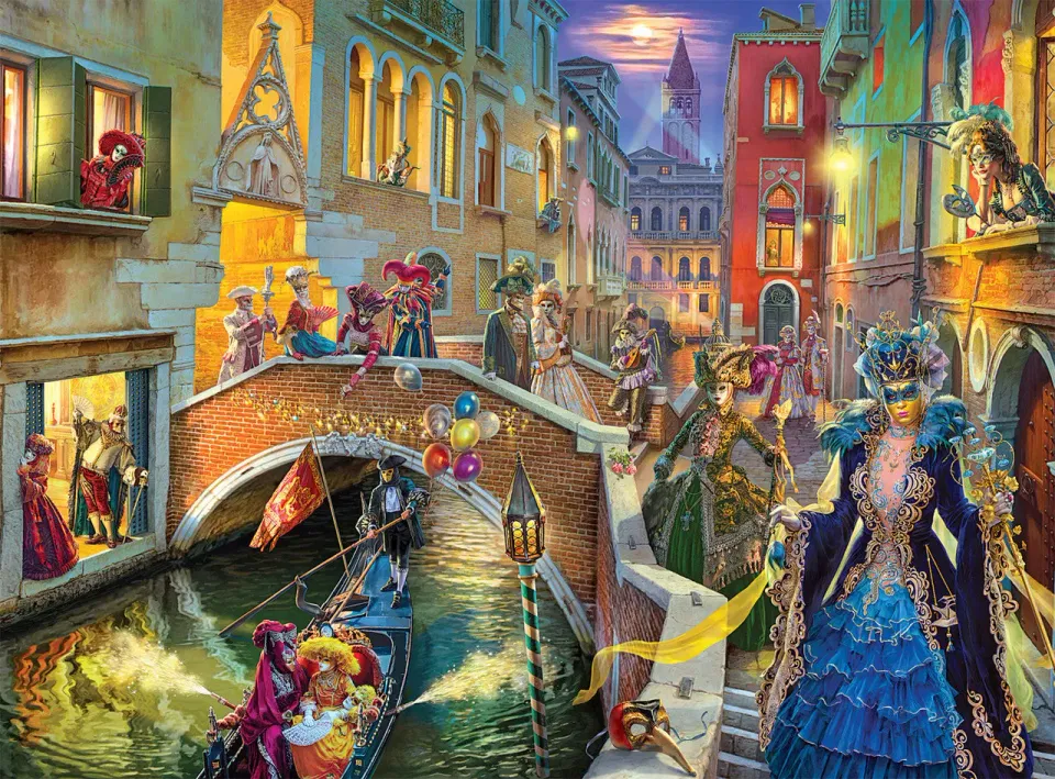 Buffalo Games Night & Day Venice Carnival puslespil 1000 brikker