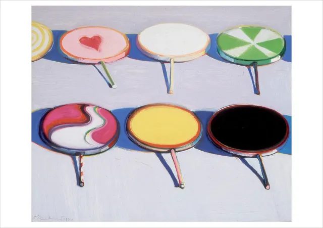 Pomegranate Wayne Thiebaud Seven Suckers fødselsdagskort