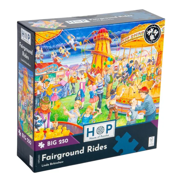 House of Puzzle Fairground Rides BIG 250 puslespil tivoli