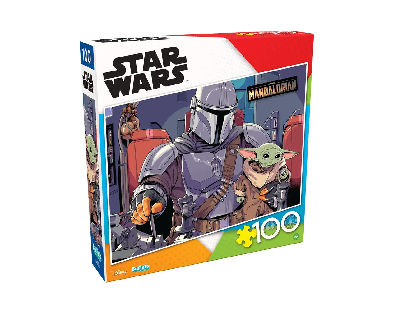 Buffalo Games Star Wars Mandalorian Child puslespil 100 brikker