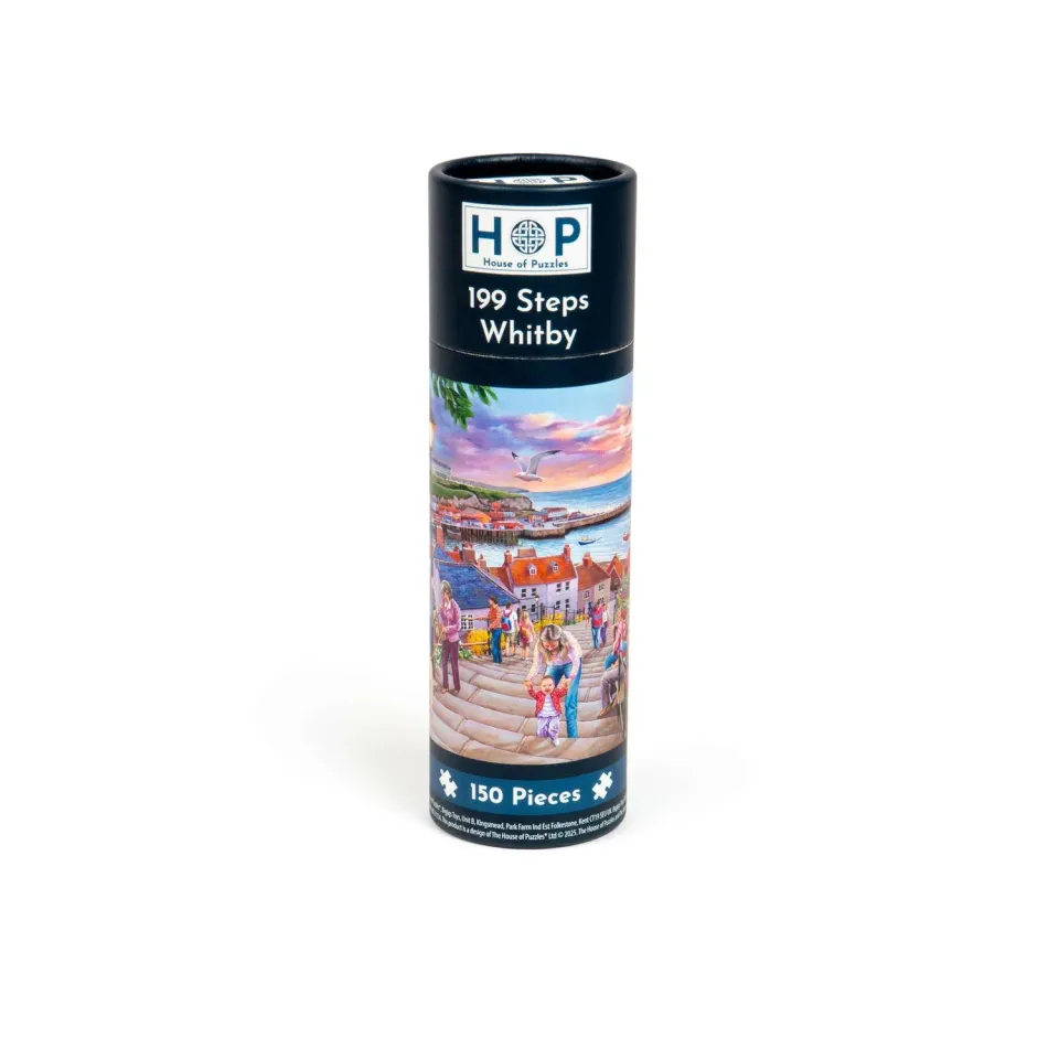 House of Puzzle 199 Steps Whitby 150 brikker mini puslespil tube