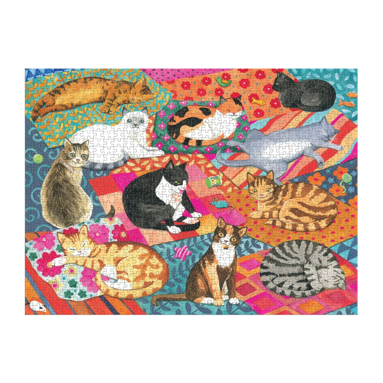 Good Puzzle Co. Lounging Cats puslespil 1000 brikker