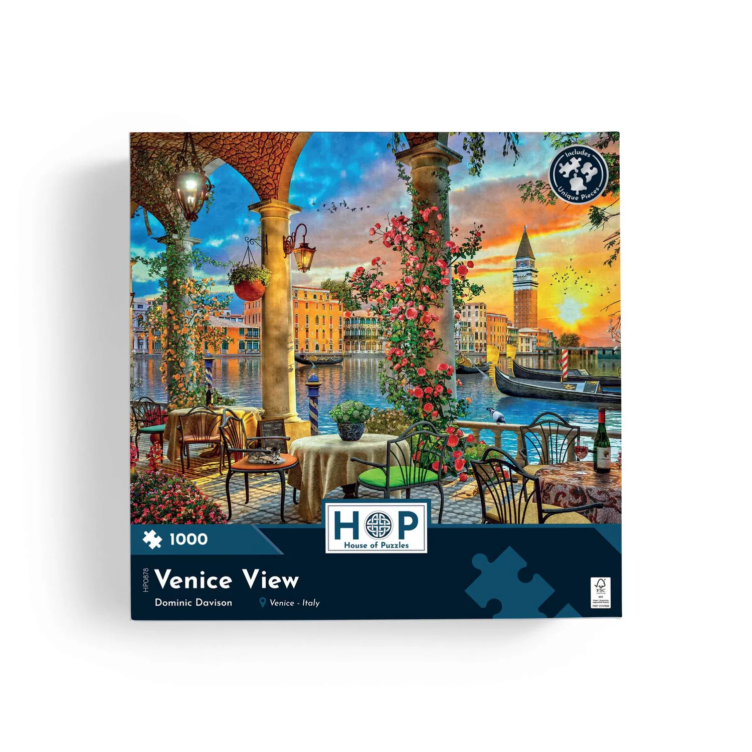 House of Puzzles Venice View puslespil 1000 brikker solnedgang