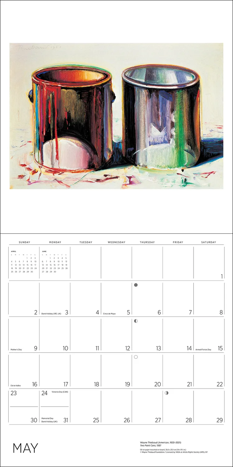 Pomegranate Wayne Thiebaud 2027 vægkalender kager
