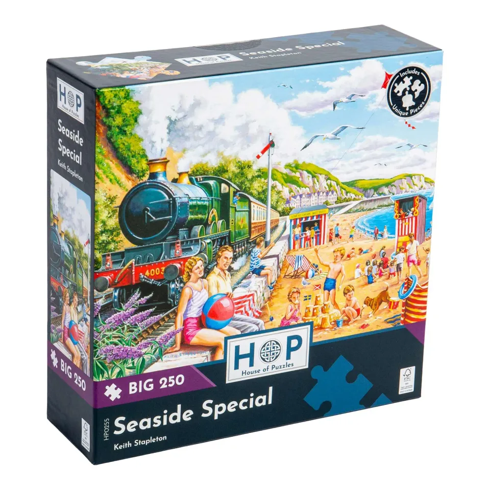 House of Puzzle BIG Seaside Special puslespil 250 brikker strand