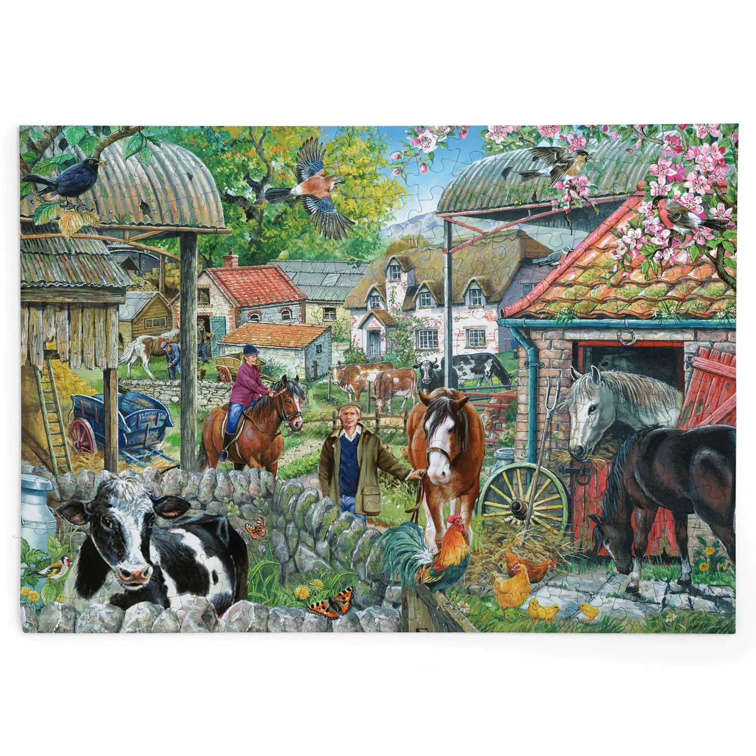 House of Puzzles Horseshoe Farm puslespil 250 brikker bondegård