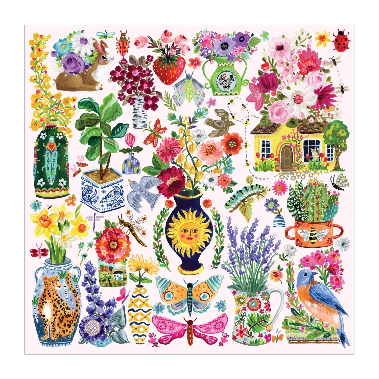 Good Puzzle Co. Buzzy Bouquets puslespil 500 brikker blomster