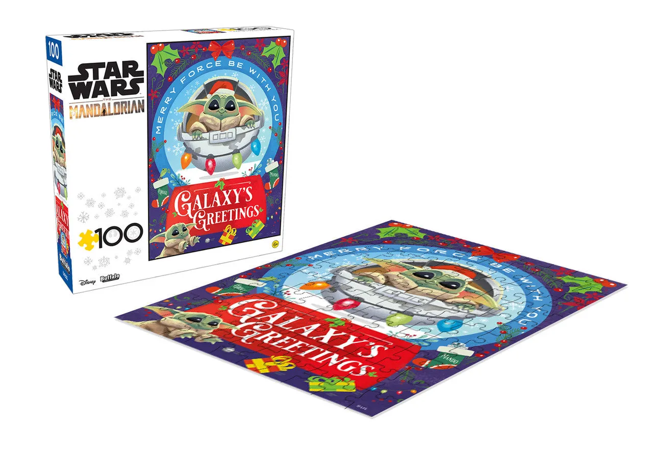 Buffalo Games Star Wars Galaxy's Greetings puslespil 100 brikker jul
