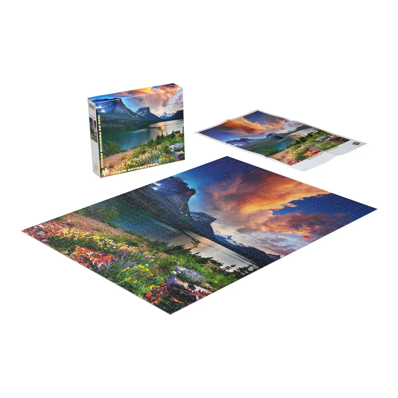 Buffalo Games Gold Glacier Park puslespil 1000 brikker natur