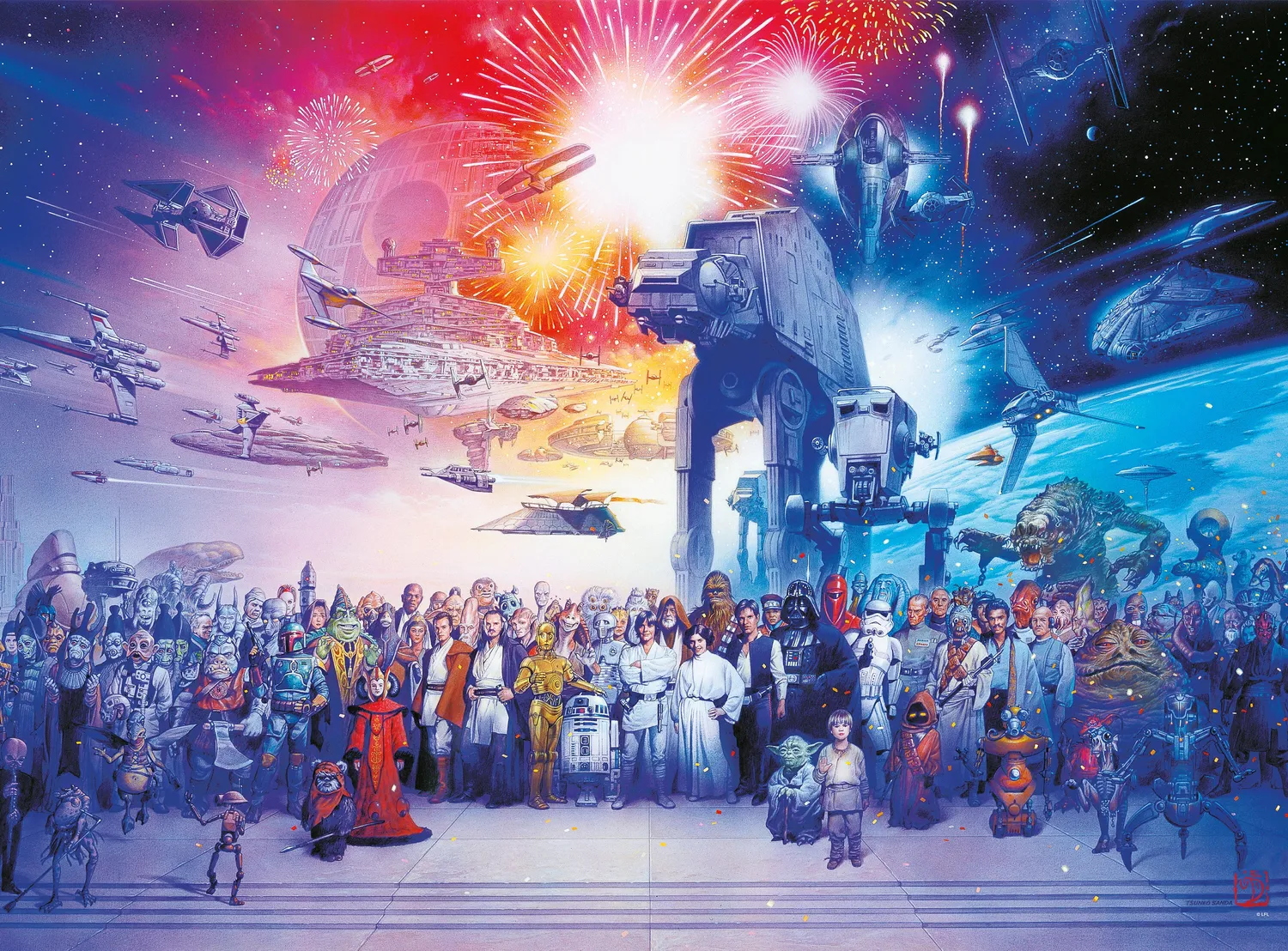 Buffalo Games Star Wars You Were The Chosen One puslespil 1000 brikker collage