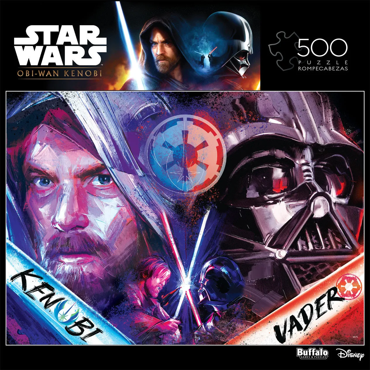 Buffalo Games Kenobi vs Vader puslespil 500 brikker Star Wars