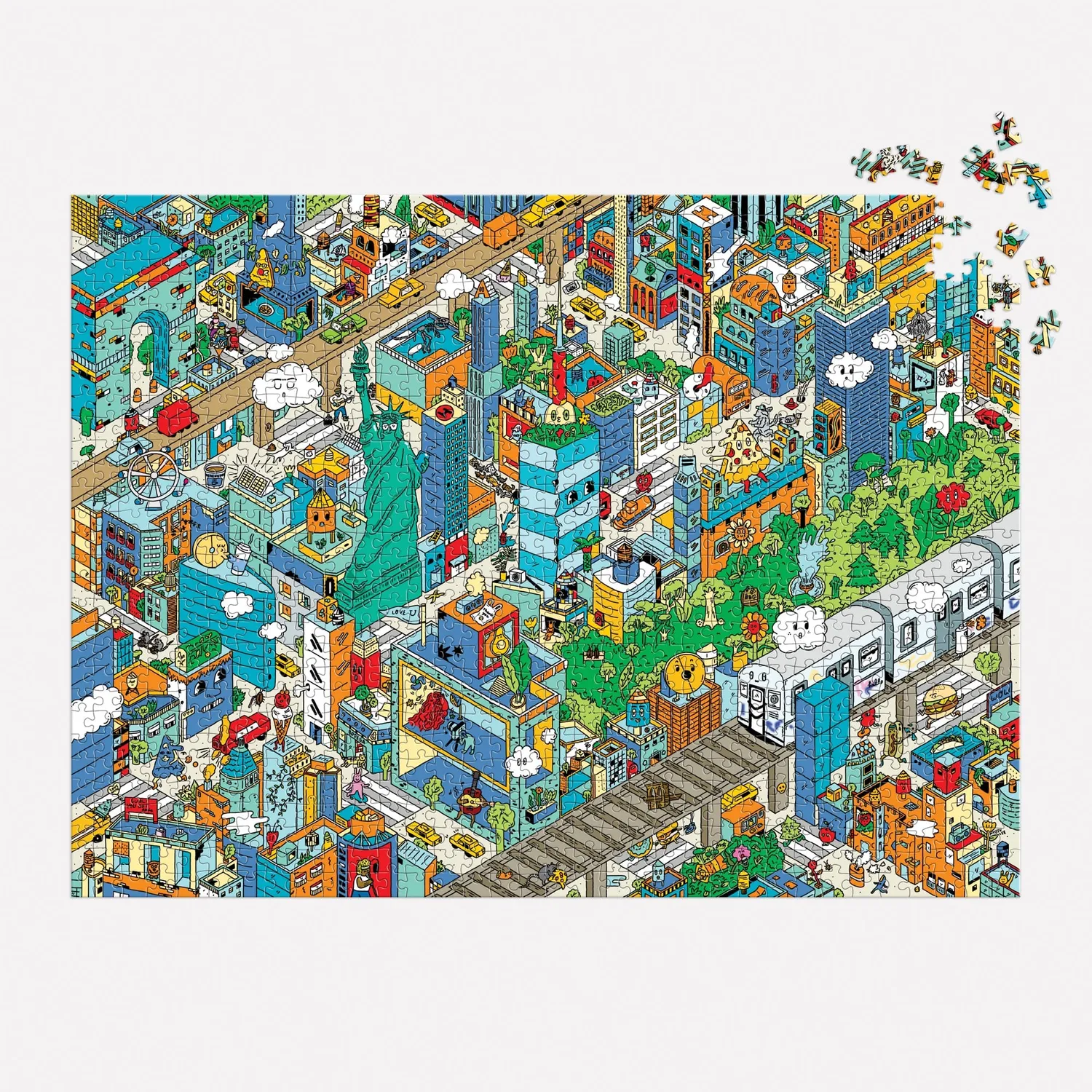 Good Puzzle Co. Uncovering New York City Search Find puslespil 1000 brikker