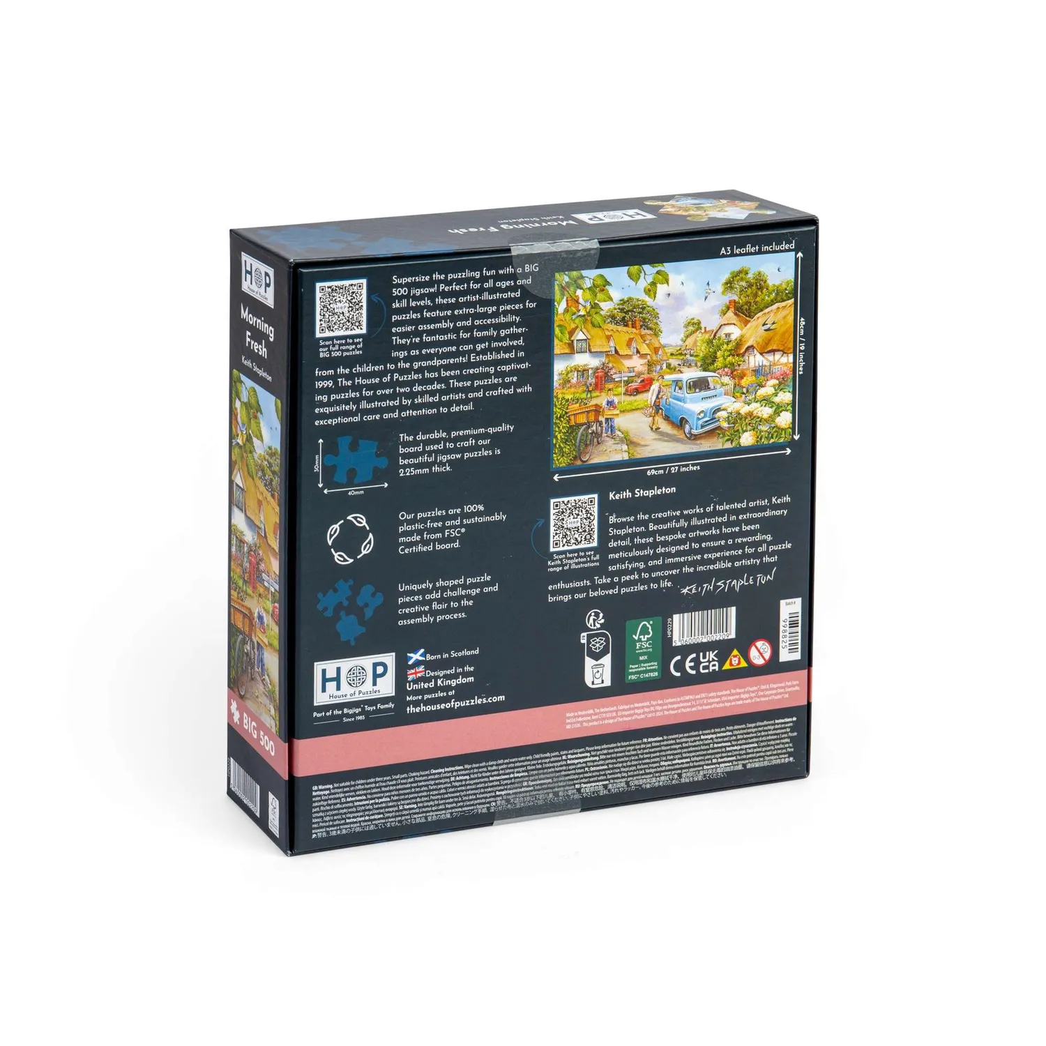 House of Puzzles Morning Fresh puslespil BIG 500 ekstra store brikker